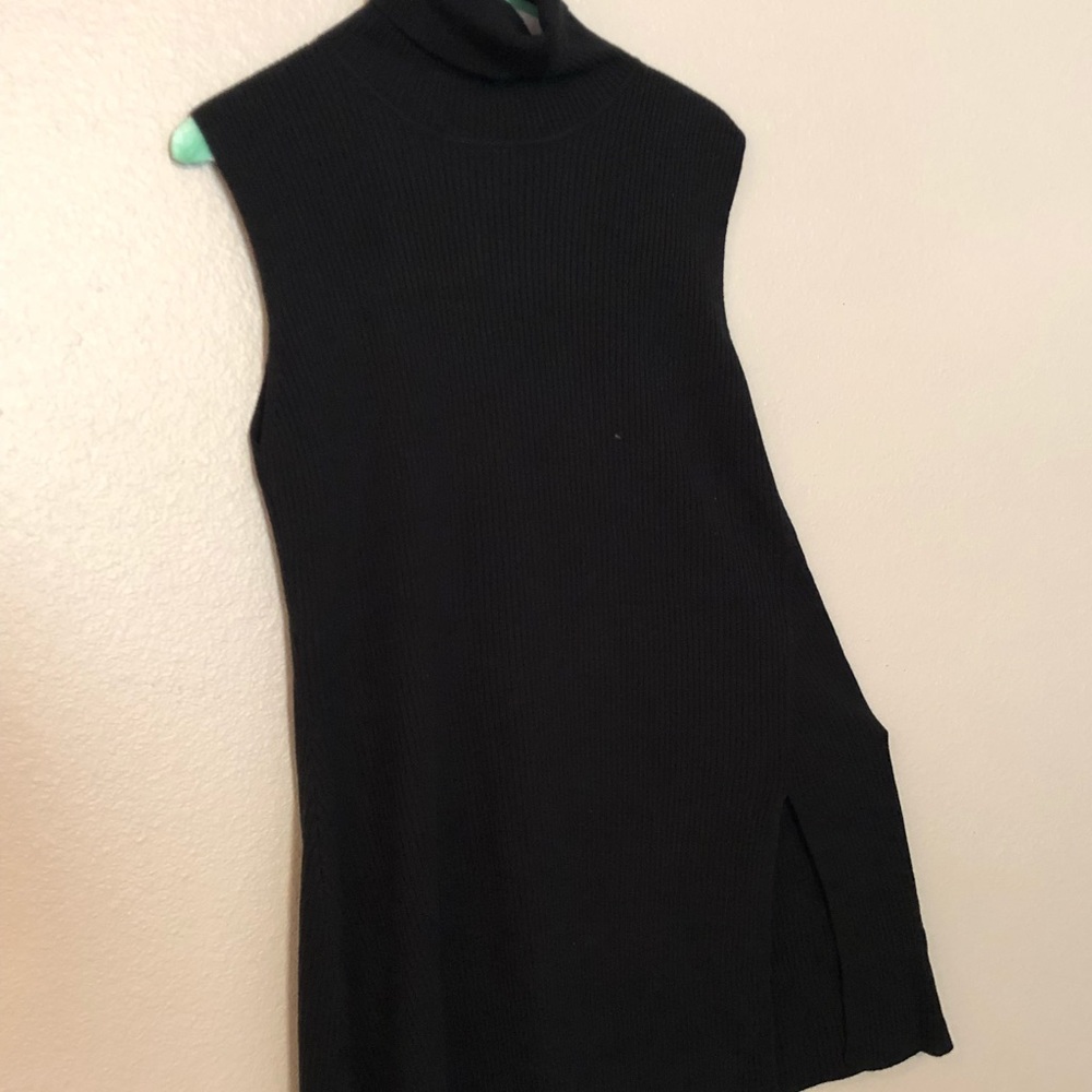 Black Turtle Neck sleeveless dress/tunic